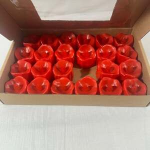 Topstone Red Remote Control Flameless Tealight  Battery Powered Votive New!